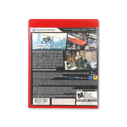 Grand Theft Auto IV [Greatest Hits] for PlayStation 3 - Box back - Product gallery.