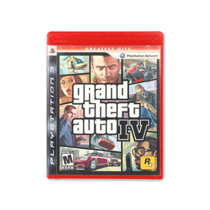 Grand Theft Auto IV [Greatest Hits] for PlayStation 3 - Box front - Complete in box or box and game.