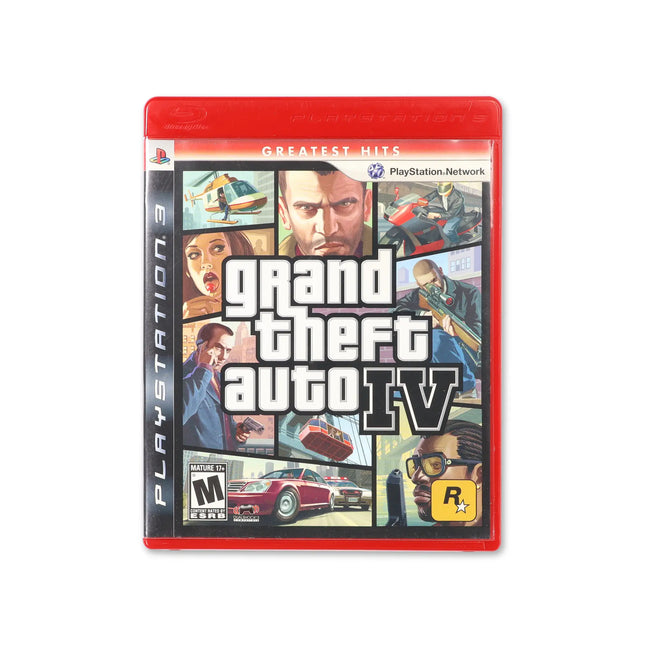 Grand Theft Auto IV [Greatest Hits] for PlayStation 3 - Box front - Complete in box or box and game.