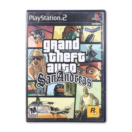 Grand Theft Auto San Andreas for Sony PlayStation 2 - Case front cover - Complete in box or case and game.