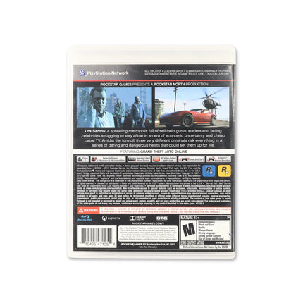 Grand Theft Auto V for PlayStation 3 - Box back - Product gallery.