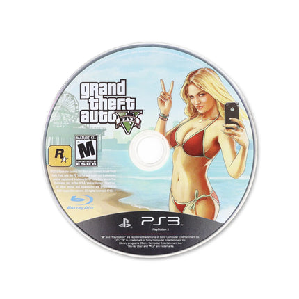 Grand Theft Auto V for PlayStation 3 - Cartridge front with label - Game only.