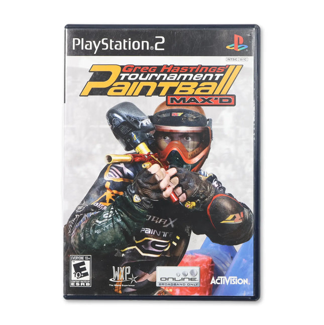 Greg Hastings Tournament Paintball Maxed for Sony PlayStation 2 - Case front cover - Complete in box or case and game.