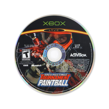 Greg Hastings Tournament Paintball for Microsoft Xbox - Disc front with label - Game only.