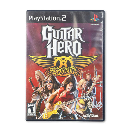 Guitar Hero Aerosmith for Sony PlayStation 2 - Case front cover - Complete in box or case and game.