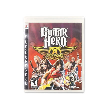 Guitar Hero Aerosmith for PlayStation 3 - Box front - Complete in box or box and game.