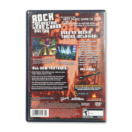 Guitar Hero II for Sony PlayStation 2 - Case back cover - Product gallery.