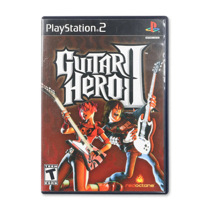 Guitar Hero II for Sony PlayStation 2 - Case front cover - Complete in box or case and game.