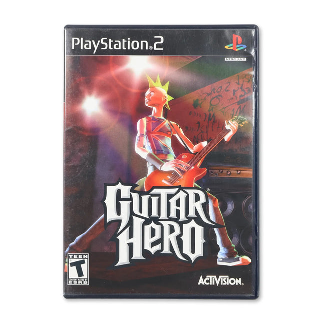 Guitar Hero for Sony PlayStation 2 - Case front cover - Complete in box or case and game.