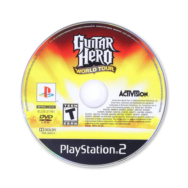 Guitar Hero World Tour for Sony PlayStation 2 - Disc front with label - Game only.