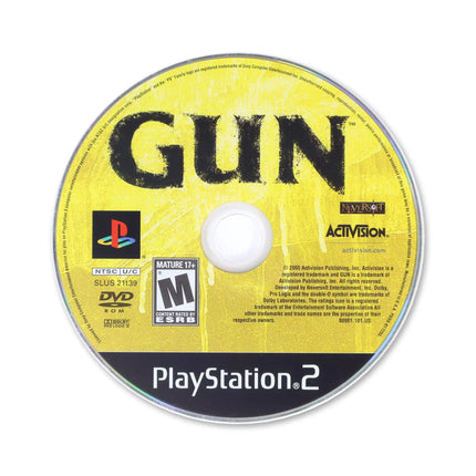 Gun for Sony PlayStation 2 - Disc front with label - Game only.