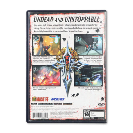 Gungrave Overdose for Sony PlayStation 2 - Case back cover - Product gallery.
