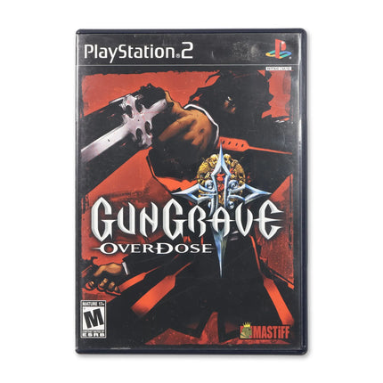 Gungrave Overdose for Sony PlayStation 2 - Case front cover - Complete in box or case and game.
