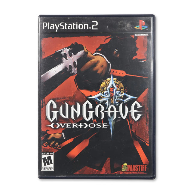 Gungrave Overdose for Sony PlayStation 2 - Case front cover - Complete in box or case and game.