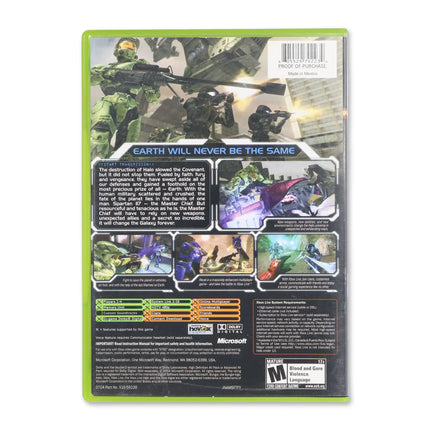 Halo 2 for Microsoft Xbox - Case back cover - Product gallery.