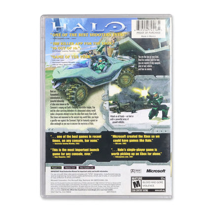 Halo: Combat Evolved [Platinum Hits] for Microsoft Xbox - Case back cover - Product gallery.