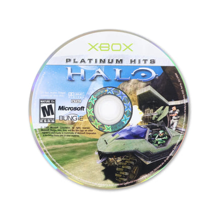 Halo: Combat Evolved [Platinum Hits] for Microsoft Xbox - Disc front with label - Game only.