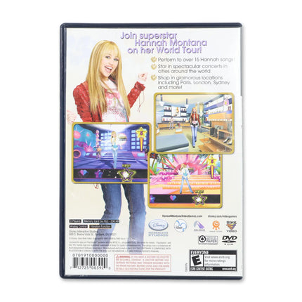 Hannah Montana Spotlight World Tour for Sony PlayStation 2 - Case back cover - Product gallery.