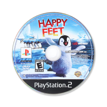 Happy Feet for Sony PlayStation 2 - Disc front with label - Game only.