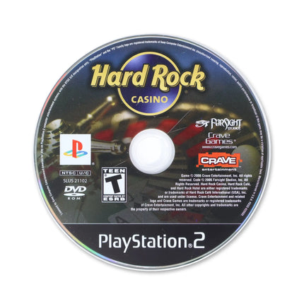 Hard Rock Casino for Sony PlayStation 2 - Disc front with label - Game only.