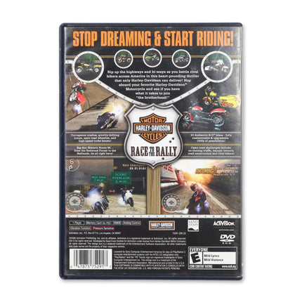 Harley Davidson Motorcycles Race to the Rally for Sony PlayStation 2 - Case back cover - Product gallery.