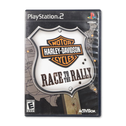 Harley Davidson Motorcycles Race to the Rally for Sony PlayStation 2 - Case front cover - Complete in box or case and game.