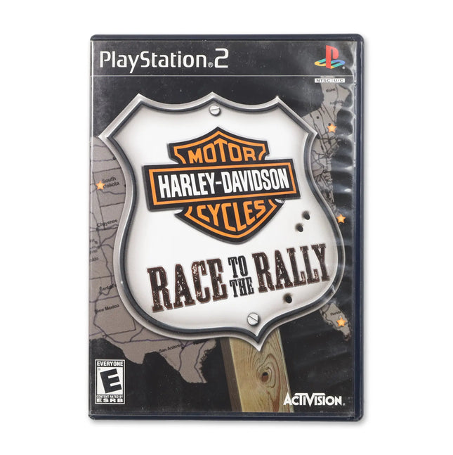 Harley Davidson Motorcycles Race to the Rally for Sony PlayStation 2 - Case front cover - Complete in box or case and game.