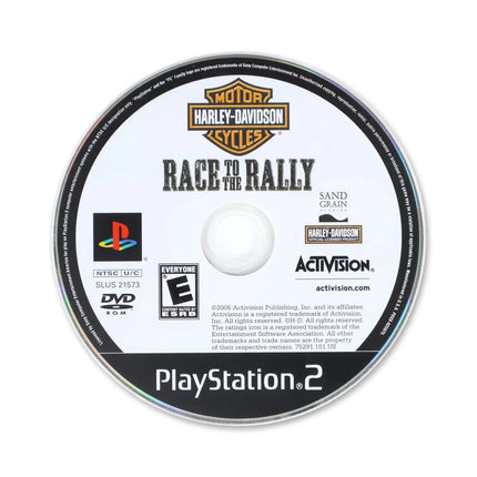 Harley Davidson Motorcycles Race to the Rally for Sony PlayStation 2 - Disc front with label - Game only.