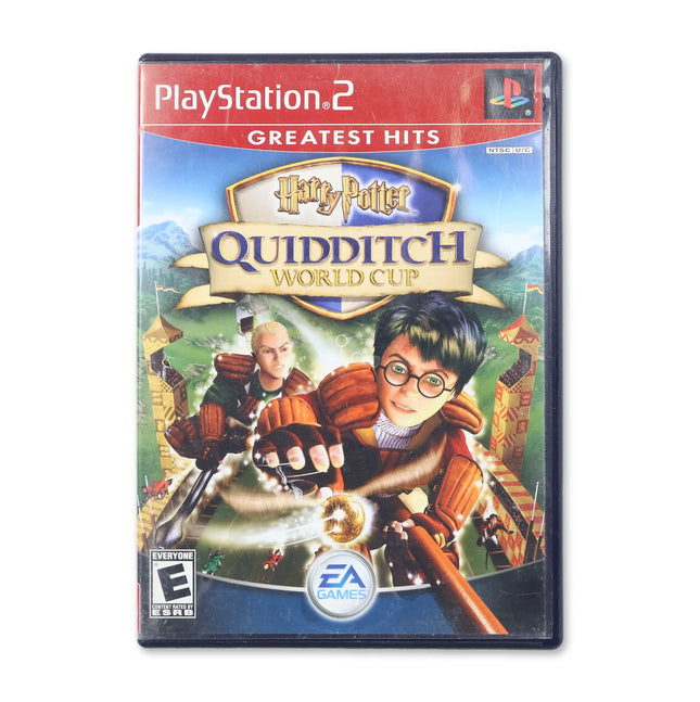 Harry Potter Quidditch World Cup [Greatest Hits] for Sony PlayStation 2 - Case front cover - Complete in box or case and game.