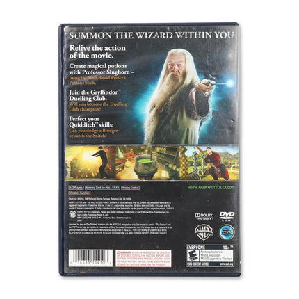 Harry Potter and the Half-Blood Prince for Sony PlayStation 2 - Case back cover - Product gallery.