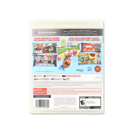 Hasbro Family Game Night 3 for PlayStation 3 - Box back - Product gallery.