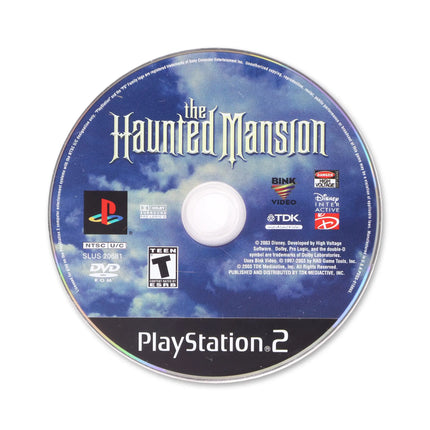 Haunted Mansion for Sony PlayStation 2 - Disc front with label - Game only.