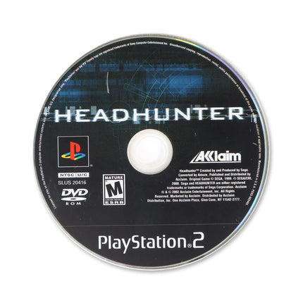 Headhunter for Sony PlayStation 2 - Disc front with label - Game only.