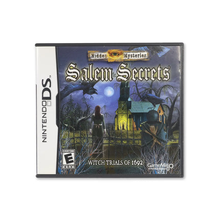 Hidden Mysteries Salem Secrets for Nintendo DS - Box front - Complete in box or box and game.