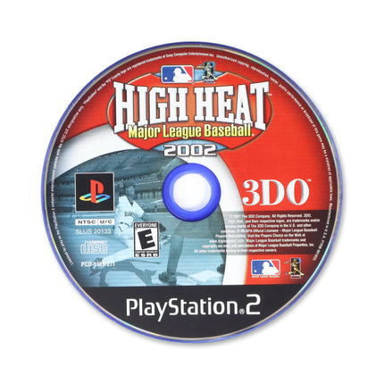 High Heat Baseball 2002 for Sony PlayStation 2 - Disc front with label - Game only.