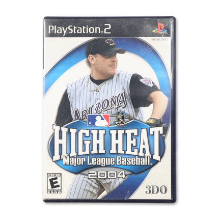 High Heat Major League Baseball 2004 for Sony PlayStation 2 - Case front cover - Complete in box or case and game.