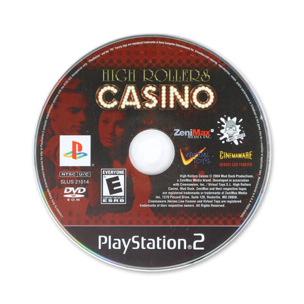 High Rollers Casino for Sony PlayStation 2 - Disc front with label - Game only.