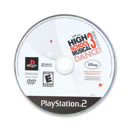 High School Musical 3 Senior Year Dance for Sony PlayStation 2 - Disc front with label - Game only.