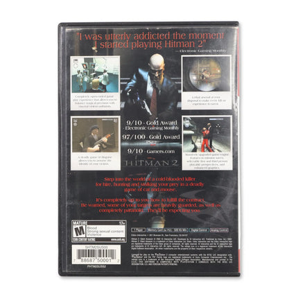 Hitman 2 [Greatest Hits] for Sony PlayStation 2 - Case back cover - Product gallery.