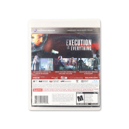 Hitman Absolution for PlayStation 3 - Box back - Product gallery.
