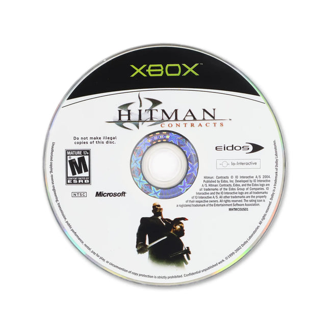 Hitman Contracts for Microsoft Xbox - Disc front with label - Game only.