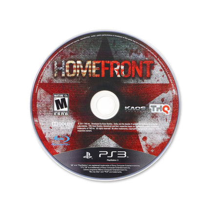 Homefront for PlayStation 3 - Cartridge front with label - Game only.