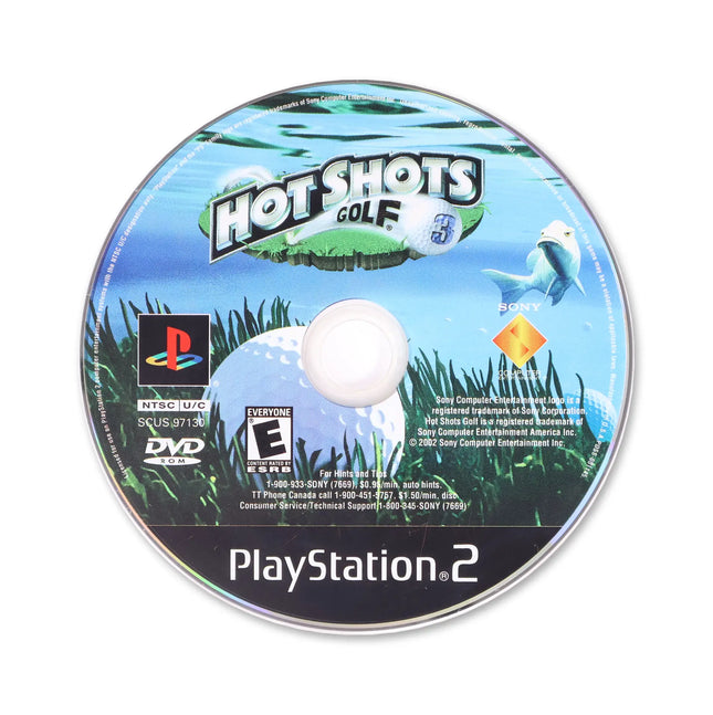 Hot Shots Golf 3 for Sony PlayStation 2 - Disc front with label - Game only.