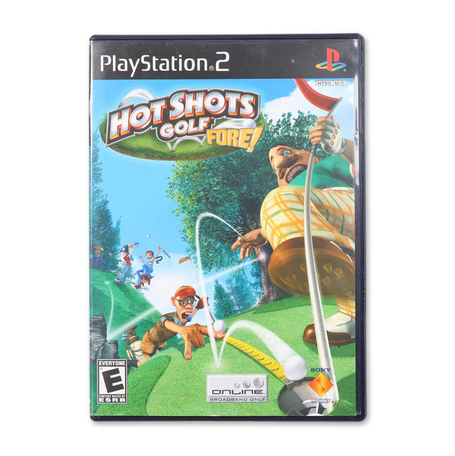 Hot Shots Golf Fore for Sony PlayStation 2 - Case front cover - Complete in box or case and game.