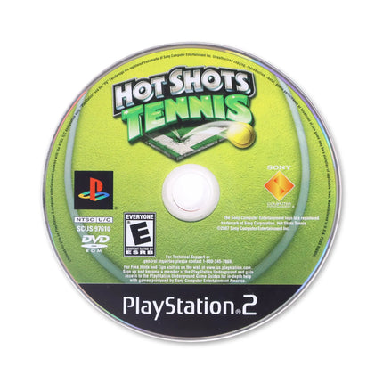 Hot Shots Tennis for Sony PlayStation 2 - Disc front with label - Game only.
