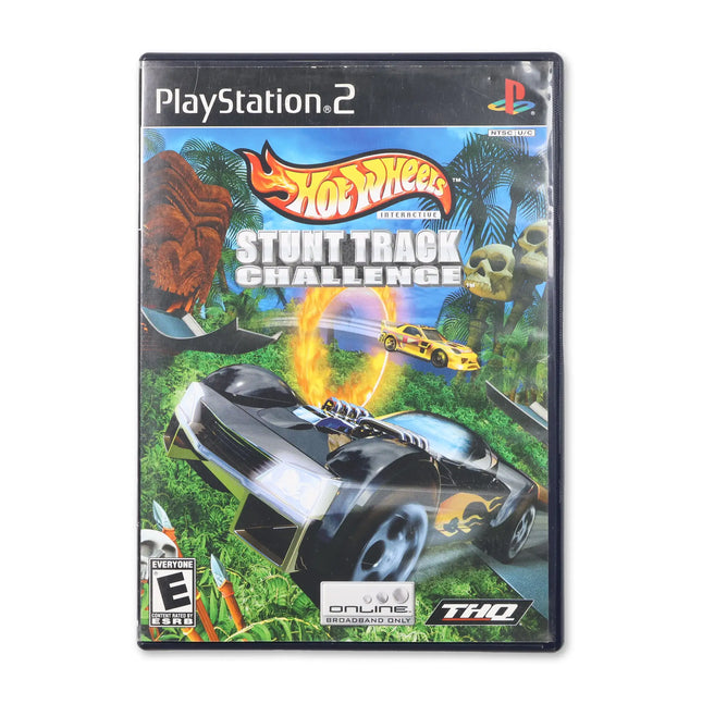 Hot Wheels Stunt Track Challenge for Sony PlayStation 2 - Case front cover - Complete in box or case and game.