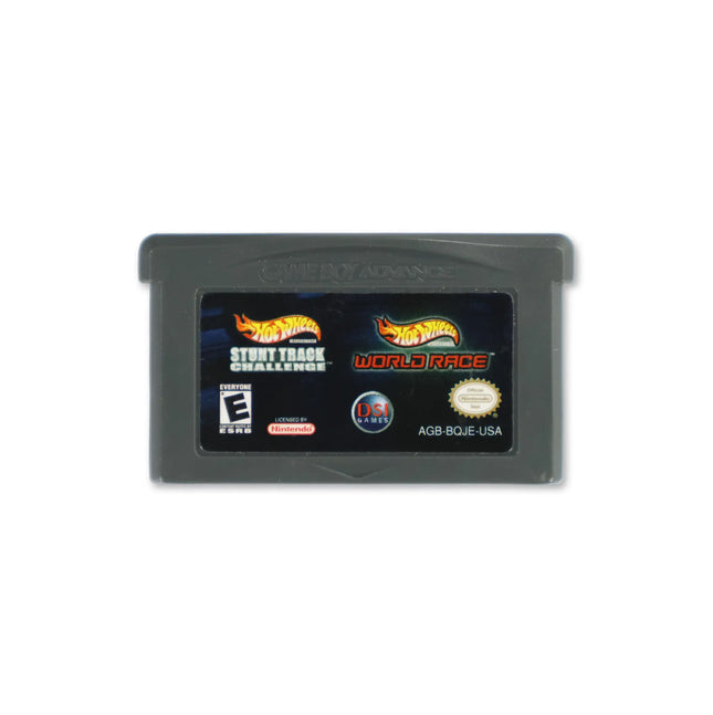 Hot Wheels: Stunt Track Challenge & World Race for Nintendo Game Boy Advance - Cartridge front with label - Game only.
