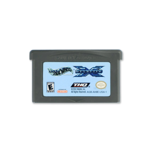 Hot Wheels Velocity X for Nintendo Game Boy Advance - Cartridge front with label - Game only.