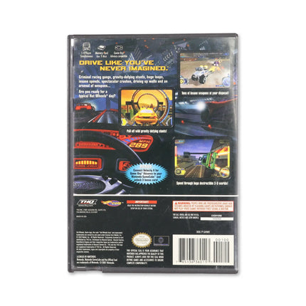 Hot Wheels Velocity X for Nintendo GameCube - Case back cover - Product gallery.