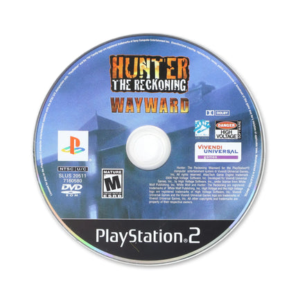 Hunter the Reckoning: Wayward for Sony PlayStation 2 - Disc front with label - Game only.